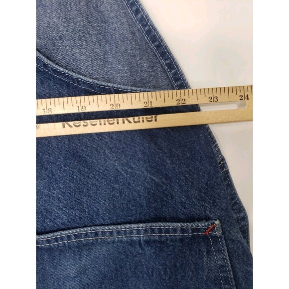 Dickies Denim Overalls Mens 46x34 Blue Jean Carpenter Workwear Pre Owned - Picture 11 of 13